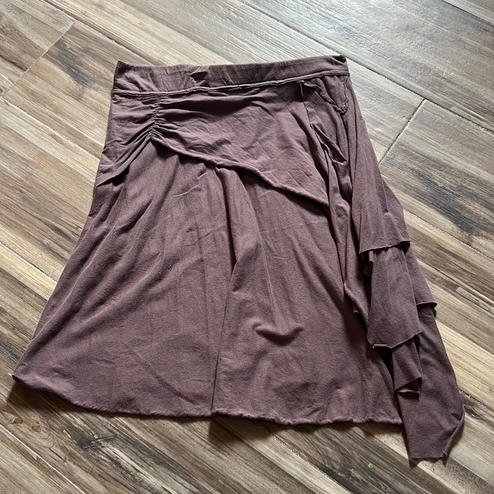 Purple Asymmetrical Handkerchief Style Skirt. - Picture 2 of 5